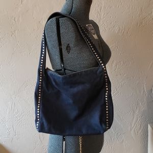 Vintage Y2K Nine West Denim & Studs Hobo Bag